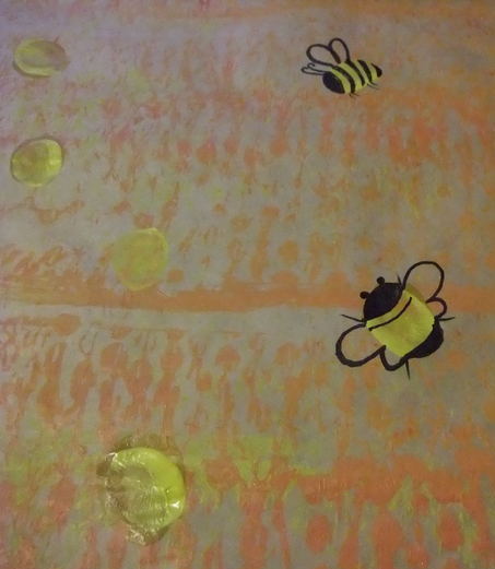 4 bees in progress