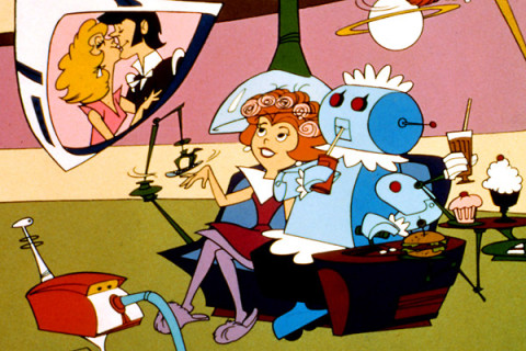 Jane Jetson and Rosie