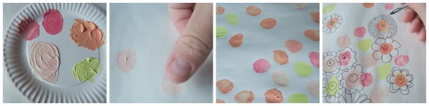 how to make thumbprint flowers