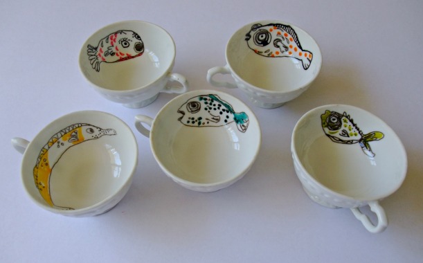 fishy teacups